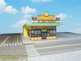 N Scale Building Mexican Restaurant -  PRE-CUT Cardstock (PAPER) Kit  MR1N Model
