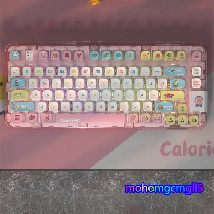Transparent Keycap PBT keycap Cute Girls 117 keys ASA For Mechanical Keyboard Model