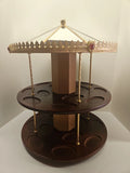Franklin Mint Treasury Of Carousel Art 2 Tier Display Stand Pre-owned Model