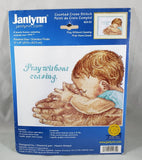 2002 Janlynn Cross Stitch #24-30 PRAY WITHOUT CEASING by Heart Steps Baby USA Model