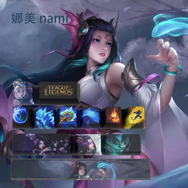 League of Legends Themed Keycaps Nami 12 keys OEM high degree Model