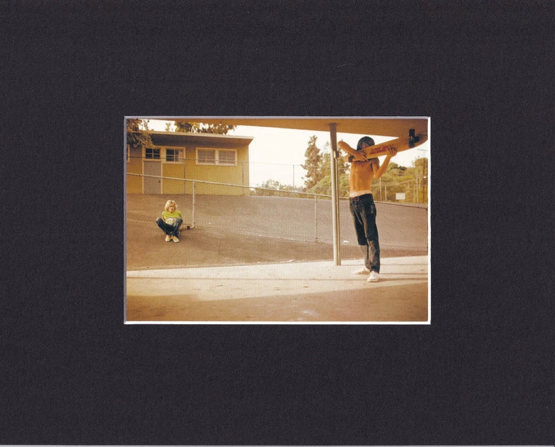 8X10" Matted Postcard Picture 1970s Skateboarding, Hugh Holland: Shooting Board Model