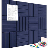 Cork Boards for Walls 48" x 36" Felt Board Alternative, 12 Pack Felt Wall Tiles Model