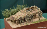 1/35 Resin Model Kit WWII Infantry Soldiers 5 Figures Unassembled Unpainted Model