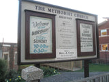 Photo 6x4 Welcome board at Drayton Methodists Drayton/SU6705  c2008 Model