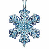 Ice Crystal Beaded Charmed Ornament Kit Mill Hill 2012 Snow Crystals Model
