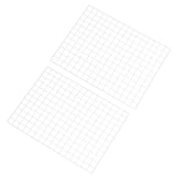 31.5"x24" Wire Grid Panel 2 Pcs Wall Grid Decorative Board Photo Display White Model