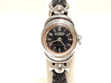 VINTAGE WW2 MILITARY STYLE SWISS SMALL 17mm LADIES MECHANICAL WATCH"RODANA" Model