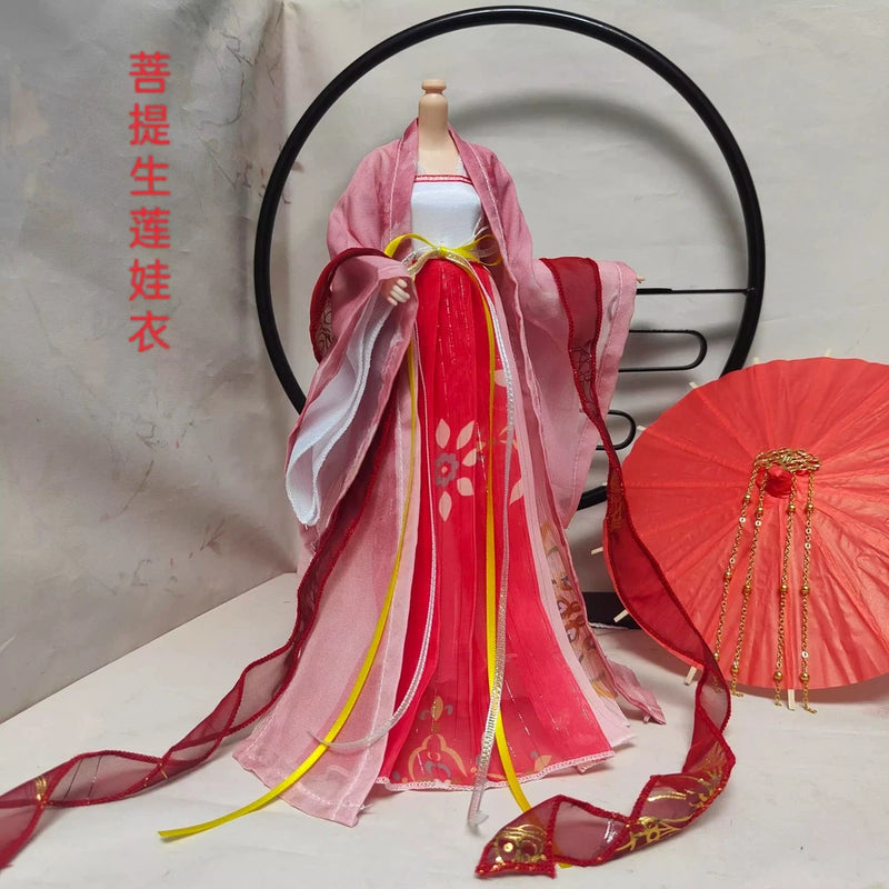 1/6 Scale Female Red Ancient Style Set Model For 12" Action Figure Body Model