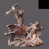 1/24 resin figure model  fantasy male&female warrior 2 man unassembled unpainted Model