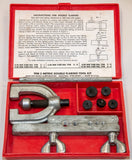 Snap-on TFM5 Metric Double Flaring Tool Kit 4.75-10mm Complete USA Vintage Model