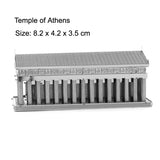 3D Metal Puzzle Temple Building Model KITS Assemble Jigsaw Puzzle Children Toys Model