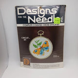 Designs for the Needle Cross Stitch Kit Circlet ??butterfly"  Style 315 Vintage Model