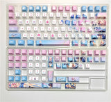 Honkai Star Rail March 7th Keycaps Dye-sub PBT 128 Keys for Cherry MX Keyboard Model