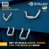 Set of scale models "Ropes for the Bradley M2A2", (24 pcs.) 1/35 SPALAH 35535 Model