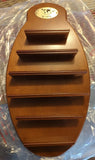 New LENOX 6 Shelf Wooden Display Wall Hanging Curio For Figurines WSPA Model