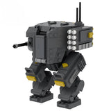 EX-45 Patriot Exosuit Brick Model, Helldivers 2 Assemble Mecha Toy Collectible Model