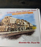 UGears V-Express Steam Train with Tender - Wooden Mechanical Railroad Model Model