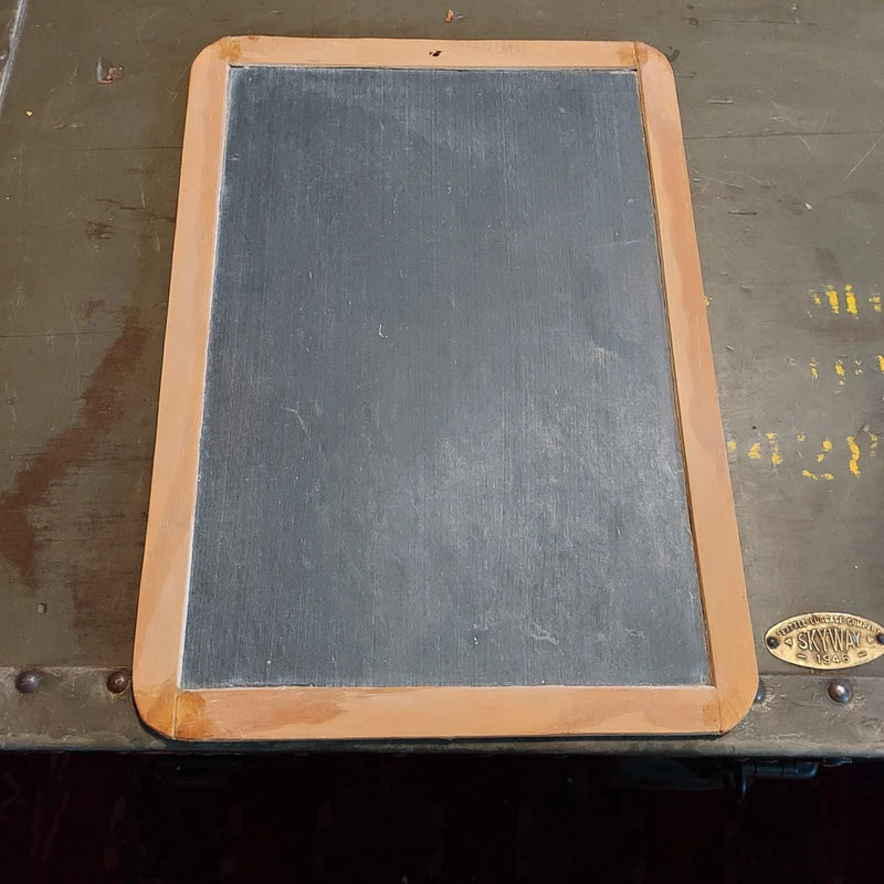 Vintage Slate Chalkboard Wood Frame 13x9.5 Primitive Schoolhouse Menu Board Model