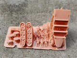 3d Printed 1/144 WWII German Soldiers with Small Truck Unpainted Kit Model