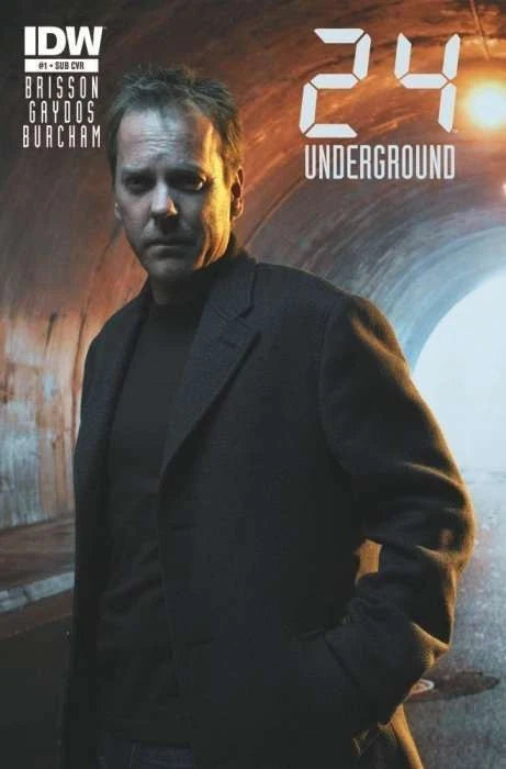 24 (2nd Series) #1B VF/NM; IDW | Kiefer Sutherland Photo Variant - w/Bag+Board Model