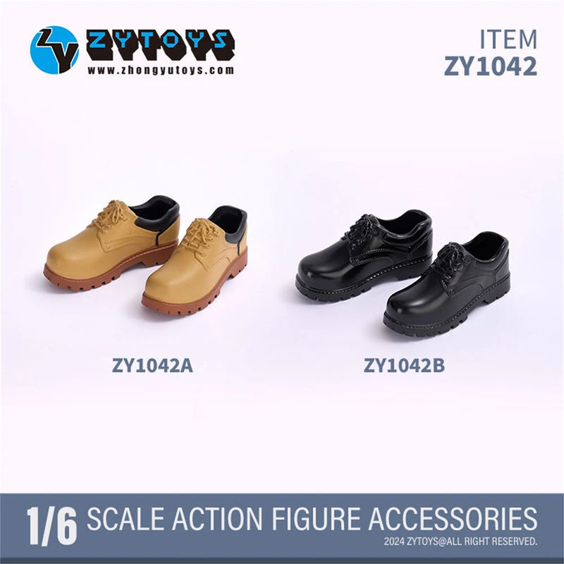ZY1042 1/6 Workwear Leather Shoes  Model Fit 12'' Action Figure Model