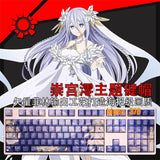 DATE A LIVE Takamiya Mio RGB PBT Cherry MX 108 Keycaps For Mechanical Keyboard Model