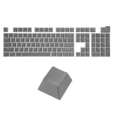 108 Keys Pudding Keycaps Set ABS for Mechanical Keyboard Layout, Grey Model