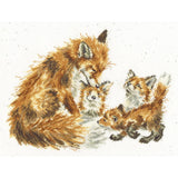 Bothy Threads counted cross stitch kit "The Bedtime Kiss", XHD112, 33x25cm, DIY Model