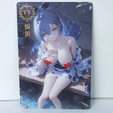 Silver Wolf Kimono Premium Waifu Card Anime Girl Wall Art Oversized Board A5 Model
