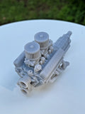 1 25 Scale Nitrous Chevrolet 283 Engine Custom Chevy V8 Small Block Motor Model