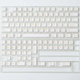 Yellow On White Doubleshot ABS Cherry Profile Keycap Set Model