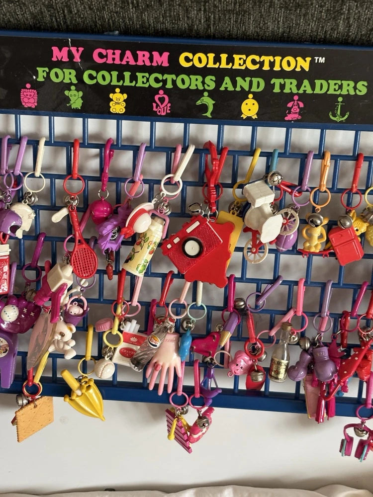 Plastic Charms Of 1980¡¯s 53 Charms  In New Condition Vintage With My Ch Charms