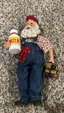Clothtique Possible Dreams Ltd Santa Claus Farmer Farm Ornament 6¡± Model