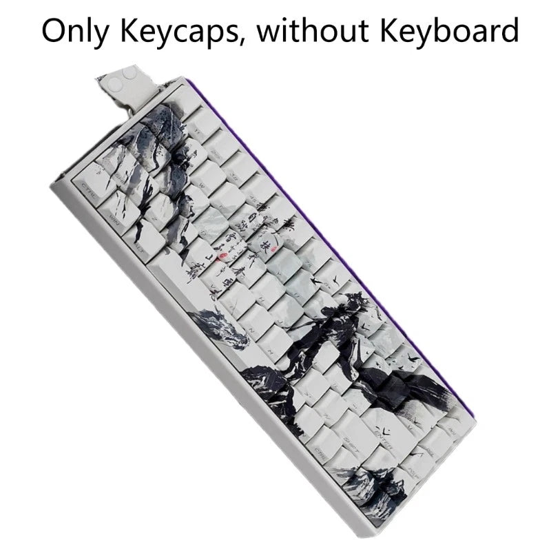 60% 68% The legends of chusen Themed Keycaps PBT Side Printed Mechanical Model