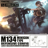 TomyTec Little Armory 1/12 MACHINE GUN M134 Defensive Config Model Kit #LD052 Model