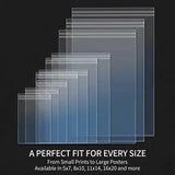50 Pack Clear Photo Mat Boards DIY Picture Framing Art Print Mats Frame Matting Model