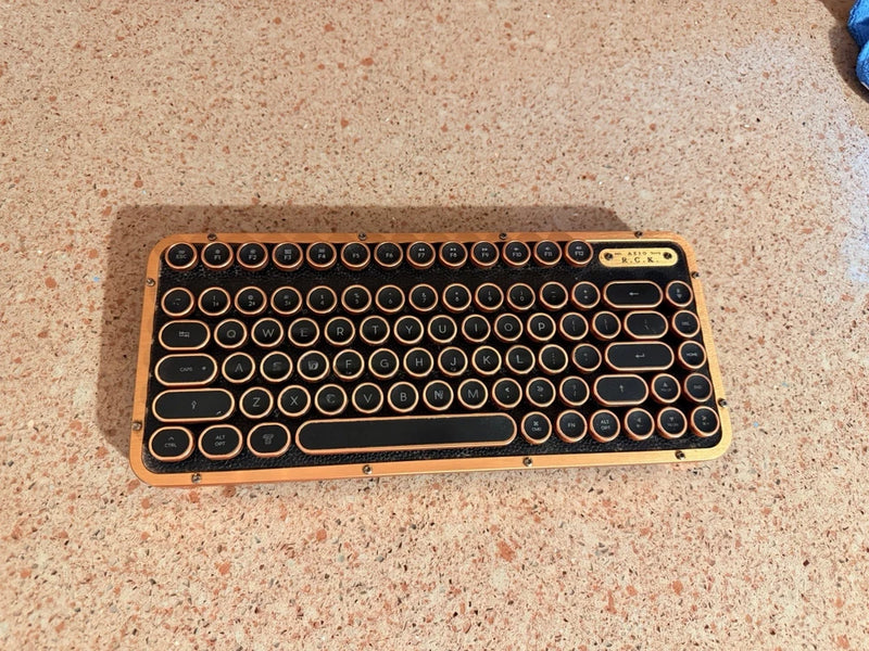Azio Retro Classic Ltd.  Ed. Bluetooth/USB Keyboard for Mac & PC, Back-lit Keys Model