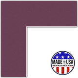ArtToFrames Custom Red Ruby Picture Photo Frame Mat Matting Board LG Model