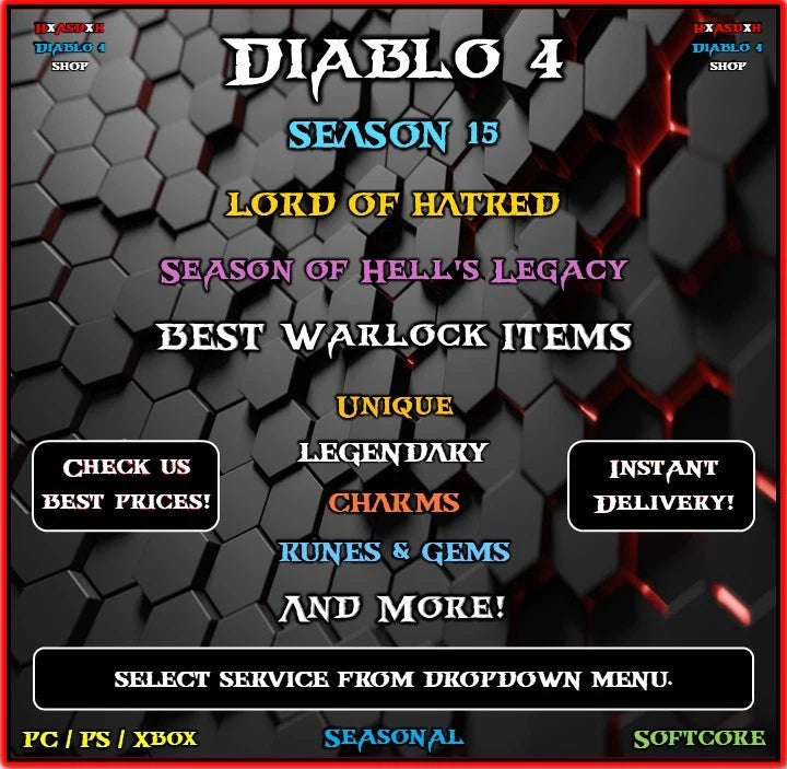 ?Diablo 4?Season 15?Best Warlock Items?Set Charms?Meta Items for Builds? Charms