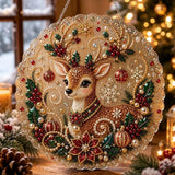 DIY Pearl Diamond Painting Kit, Christmas Hanging Pendant Decor 3D Beads Model