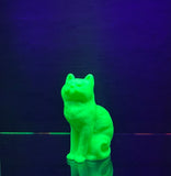 UV Glow Friends | Gracie the Sitting Cat | Blacklight Cabinet Figure Figurine Model