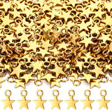 200 Pieces Star Tiny Charms Pendant Bulk for Necklace Bracelets Jewelry Charms