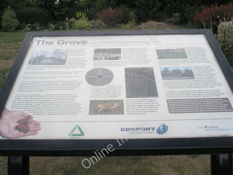 Photo 6x4 Information board within "the Grove" Gosport/SU5900  c2009 Model
