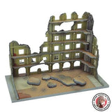 Tomytec DioColle Combat DCM04 Destroyed Building C 1/144 Pre-Painted Model Model