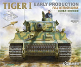 GermanArmy Tiger Early Production Full Interior Kursk Tank Model kit TKOUSNO-006 Model