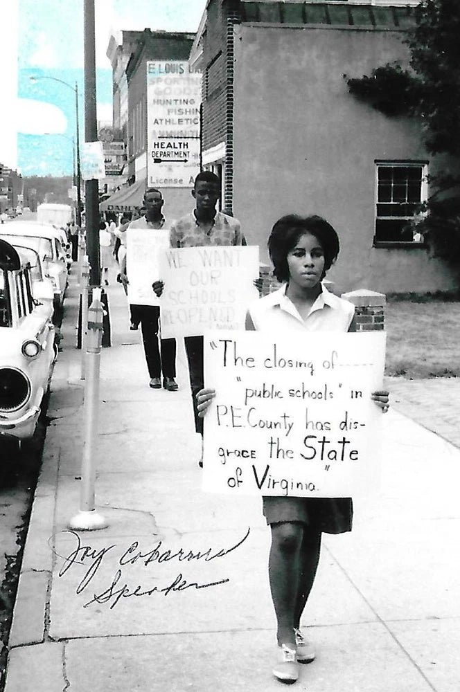 Joy Cabarrus Speak signed 4x6 photo Civil Rights Brown v Board of Edu. COA LOOK! Model