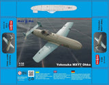 Yokosuka MXY-7 Ohka Plastic model aircraft 1/32 Mikro Mir 32-004 Model
