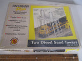 Bachmann # 35114 HO 1/87 Scale Two Diesel Sand Towers Building Kit NOS Model