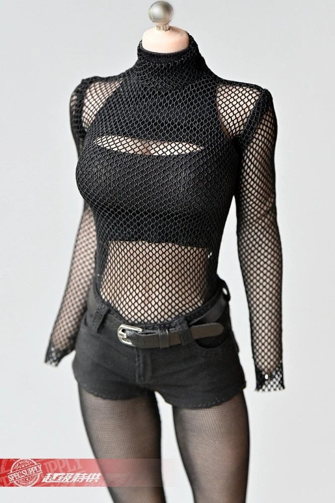 1/6 Scale Sexy Fishnet Mesh Top Shorts model For 12" TBL Action Figure Model